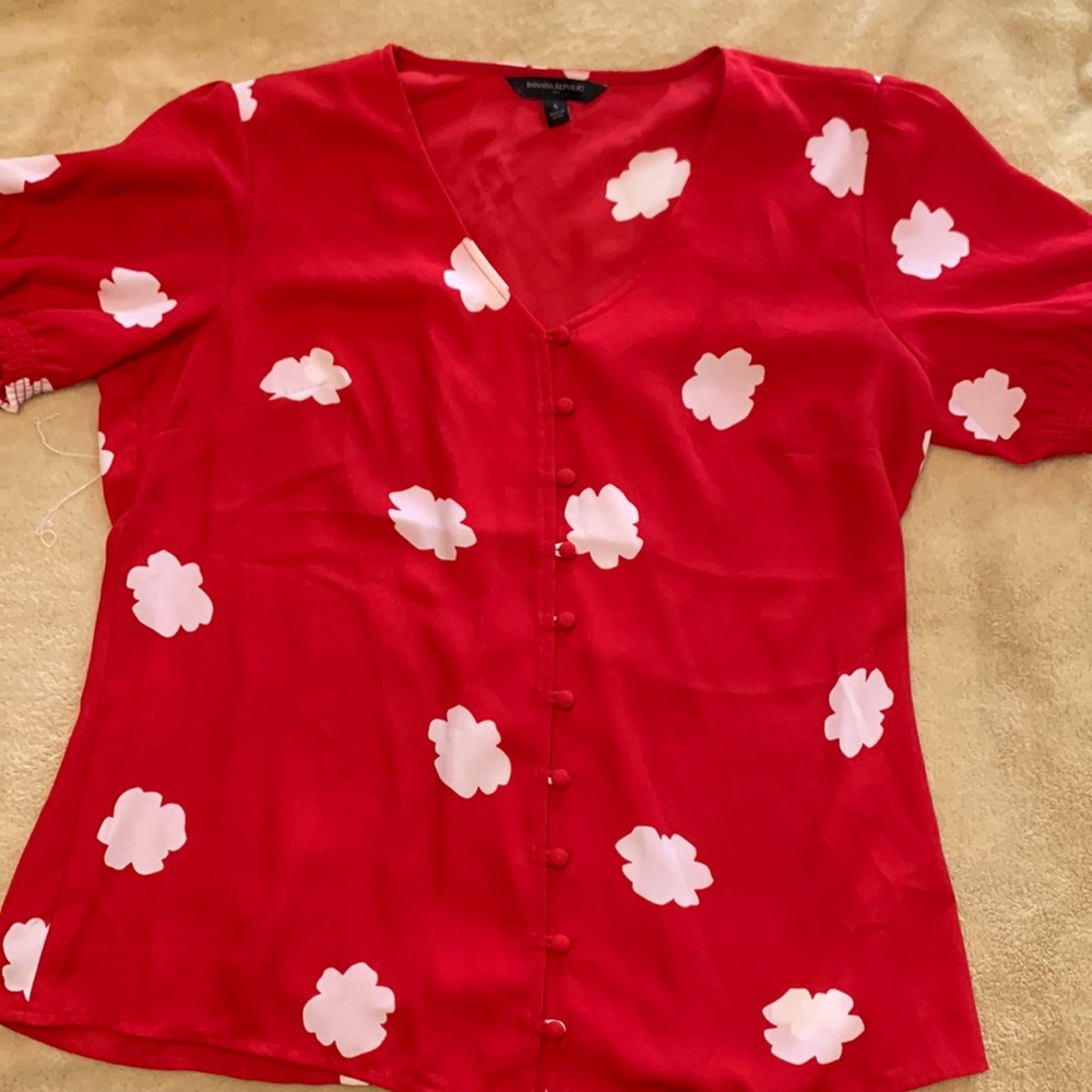 Banana Republic Red Cloud top